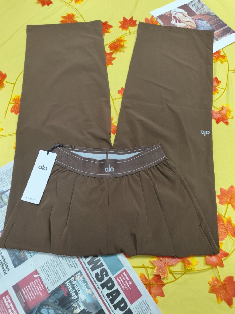Espresso ALO Yoga XS&S Suit Up Trouser 30" Inseam Regular🌻Cool Girl Must Have😎 - Picture 2 of 7